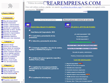 Tablet Screenshot of crearempresas.com